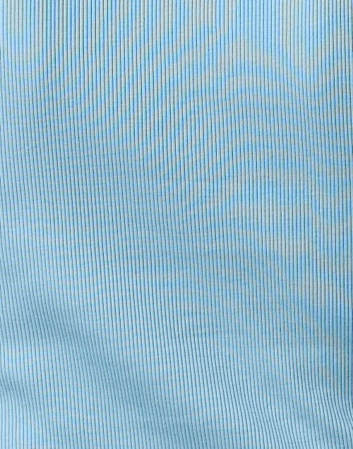 Stylish Blue Pima Cotton Coralee Top with Puff Sleeves