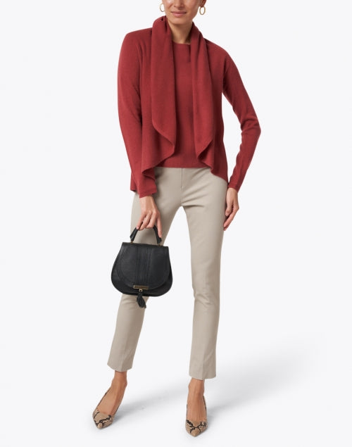 Jerry's Stone Beige Stretchable Cotton Casual Pants