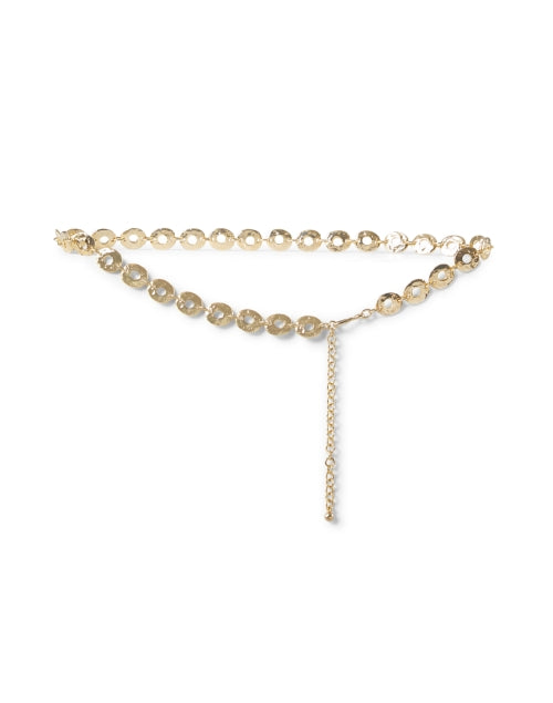 Haiti Style Gold Disc Chain Fashion Belt for Women's and Men's Outfits