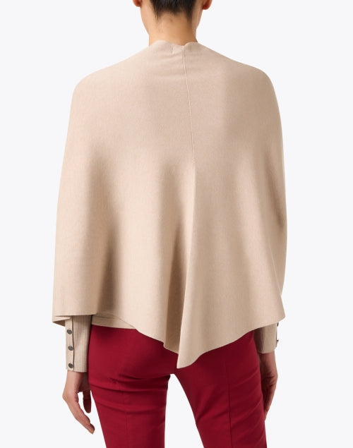 Stylish Tan Wrap with Tab Closure for Cool Weather