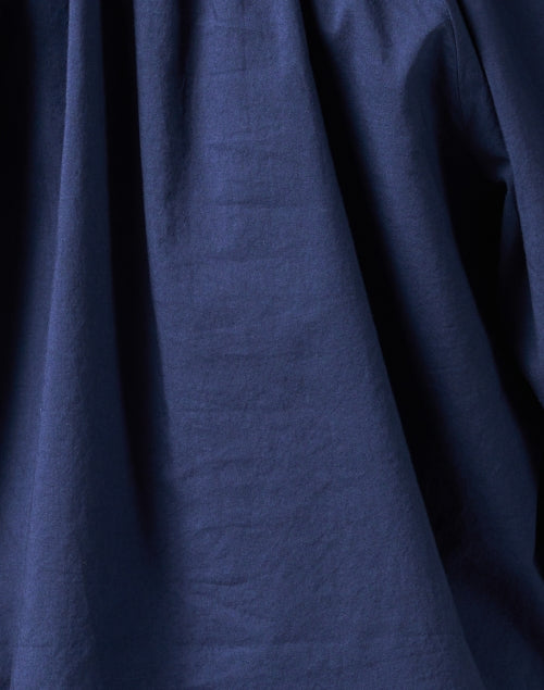 Navy Crisp Cotton Jules Top for a Stylish Look