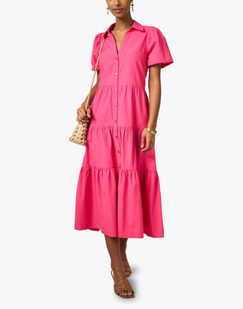 Stylish Havana Pink Women's Midi Dress for Various Occasions