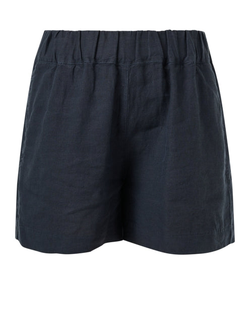 Stylish Navy Relaxed Linen Shorts for Getaways