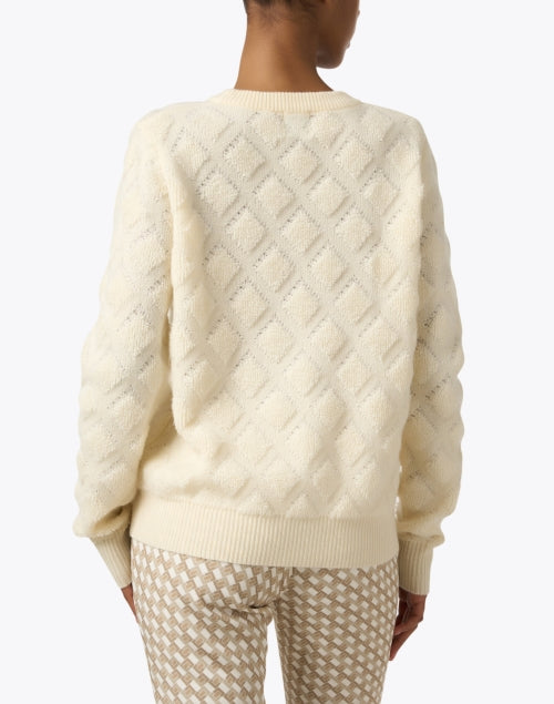Luxurious Luciana Cream Blend Wool Cashmere Stylish Sweater