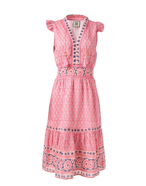 Annabelle Women's Pink Floral Print Summer Dress
