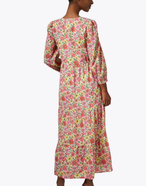 Banjanan's Feminine Castor All - over Floral Print Maxi Dress