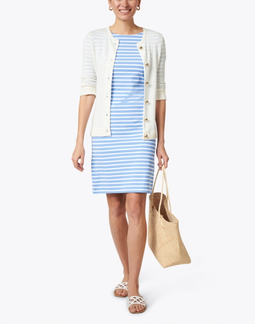 Stylish Uptown Girl Ivory Cashmere Knit Cardigan for Women