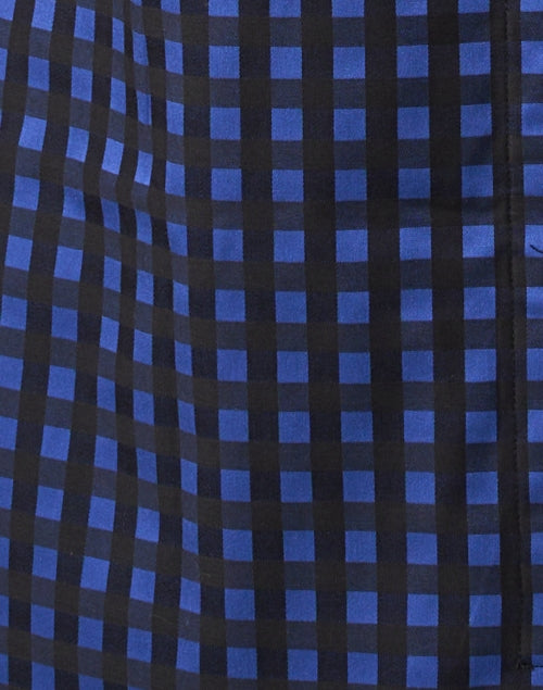 Stylish Aileen Blue and Black Striped 100% Cotton Shirt Dress