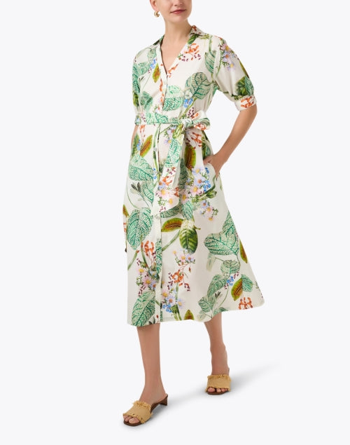 Luca Women's Multi - Floral Stretch Cotton Midi Dress for the New Season