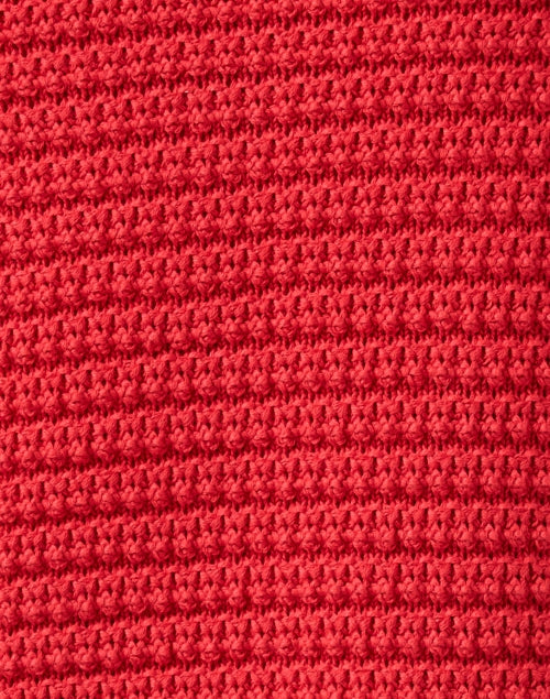 Joanna's Elegant Red 100% Cotton Cardigan for Timeless Style