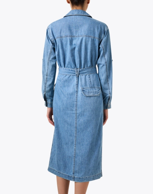 Stylish Evelyn Denim Dress with Feminine Design