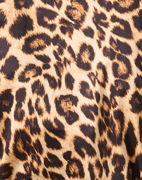 Chloe Kristyn's Chic Gia Cotton Blouse with Leopard Print