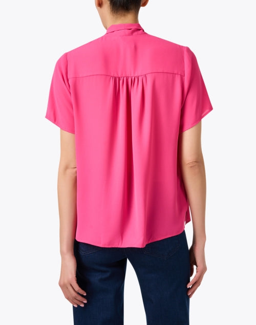 Stylish Mona Pink Women's Tie Neck Blouse for Elegant Occasions