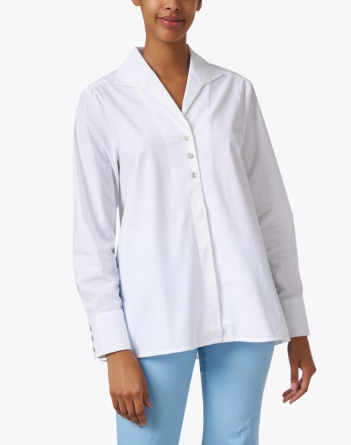 Stylish Betty White Relaxed Cotton Poplin Shirt for Women