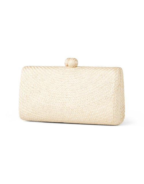 Serpui's Elegant Beige Woven Mariah Clutch for Special Occasions