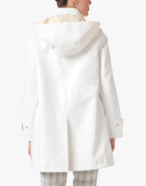 New Season Iconic Waterproof White Princess Slicker with Removable Hood