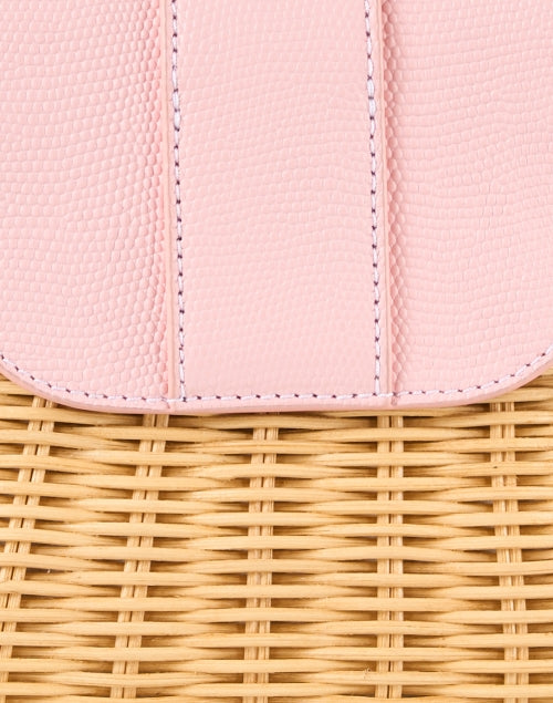 The Elegant Pink Wicker Mini Handbag for Fashionable Ladies