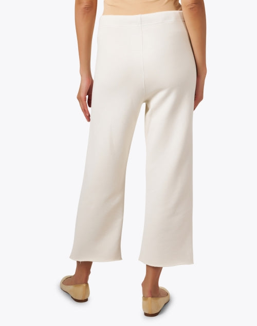 Catherine's Ivory Wide-Leg Drawstring Fashionable Sweatpants