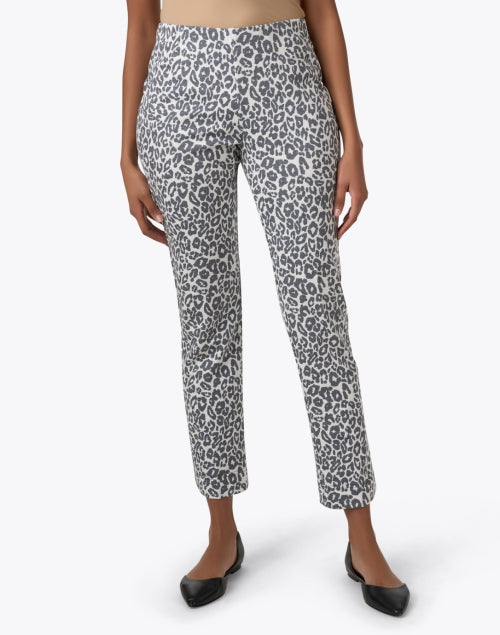 Annie Style Animal Print Elastic Waist Pull - On Straight - Leg Women's Pants