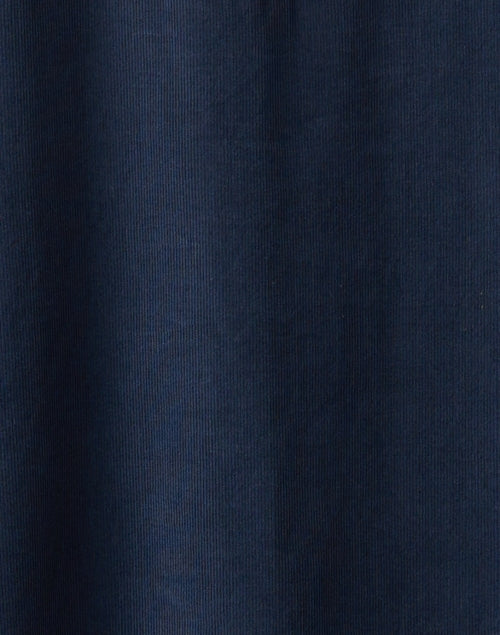 Navy Cotton Corduroy Relaxed Shift Dress for Timeless Style