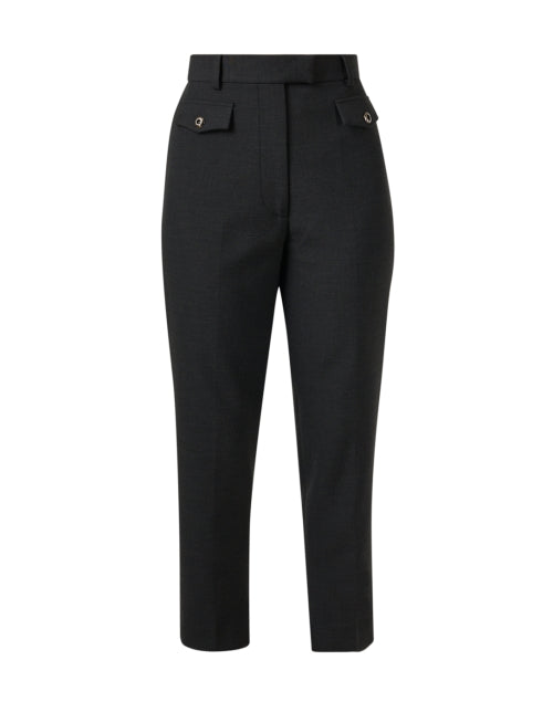 St. John Dark Heather Gray Ponte Women's Dress Pants