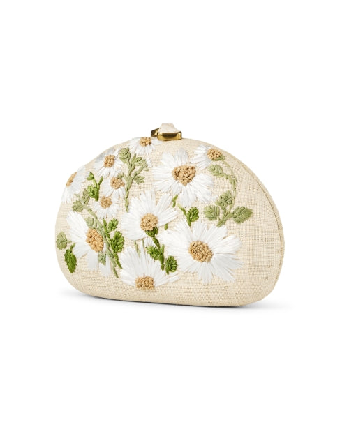 Exquisite Berna Ladies' Handheld White Floral Embroidered Clutch Bag