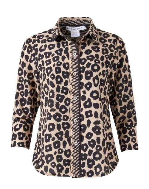 Stylish Women's Leopard Print Stretch Blend Top for This Season