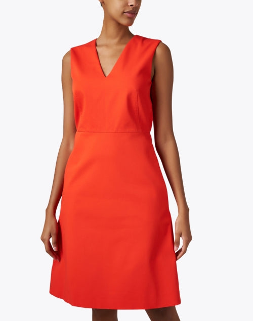 Stylish Orange Women's Sheath Dress for Various Occasions