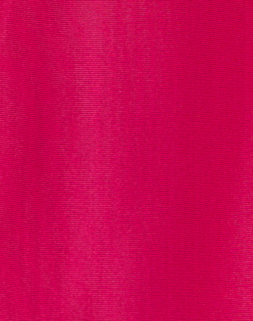 Stylish Magenta Wide Ribbed Cotton Blend Self - Tie Belt