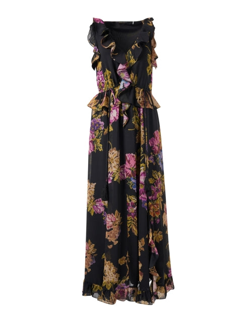 Kobi Halperin Women's Lesley Multi Floral Print Chiffon Evening Dress