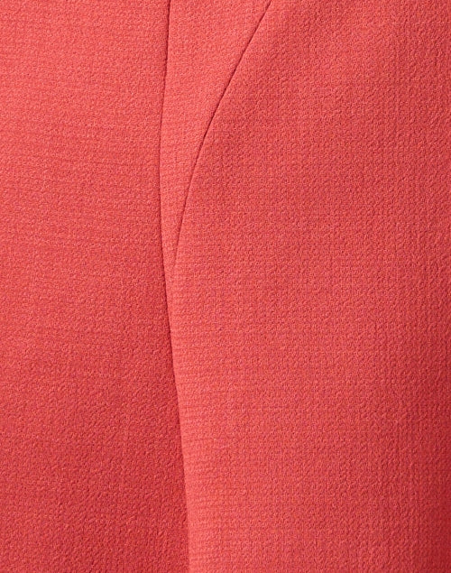 Stylish Brick Red Wool Flare Dress by Lafayette 148 New York