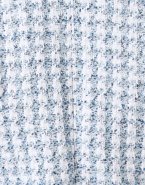Stylish Amina Rubinacci Speranza Blue and White Checkered Pattern Cotton Blend Jacket for Weekday Wear