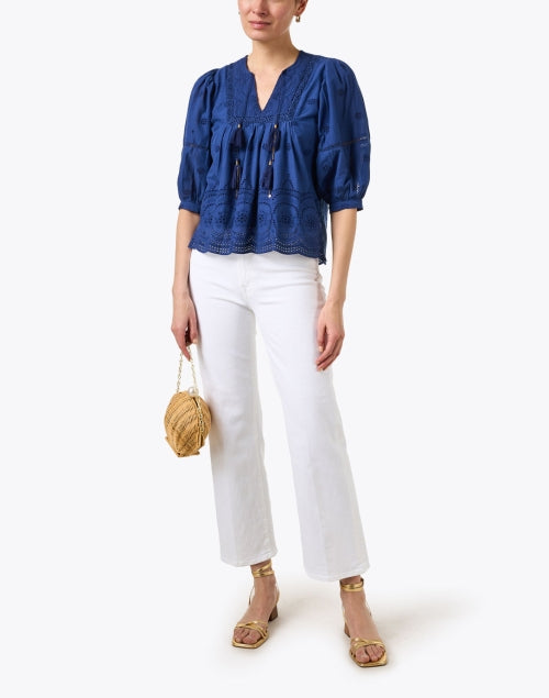 Mother's Classic Rambler White Women's Straight Leg Denim Jeans