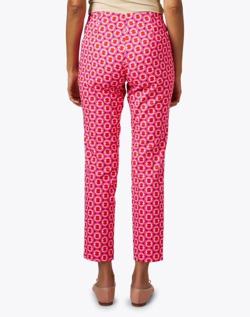Stylish Anna Pink Printed Stretch Pant for On - the - Go Women