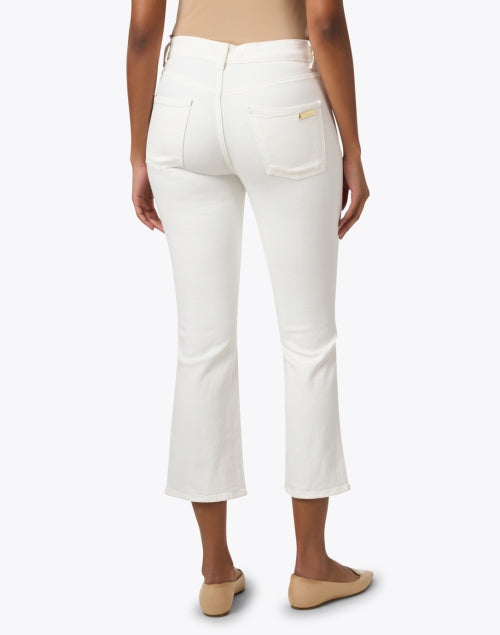 St. John's Stylish Laguna White Ankle-Flare Cropped Denim Jeans
