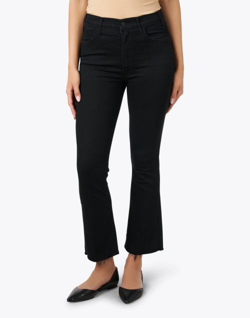 Stylish Mother's Black Stretch High Waist Cropped Hustler Jeans