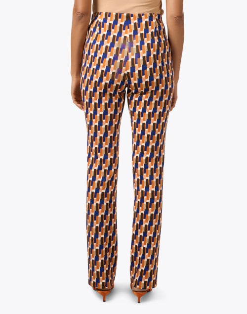 Marc Cain's Stylish Multi - Geometric Print Pull - On Pants in Trendy Hues
