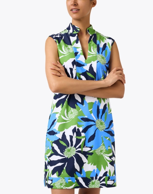 Kristen Mini Dress with Charming Multi - Floral Print