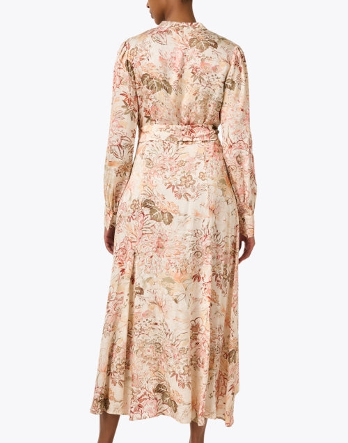 Stunning Miwa Pink Floral Print Women's Maxi Dress