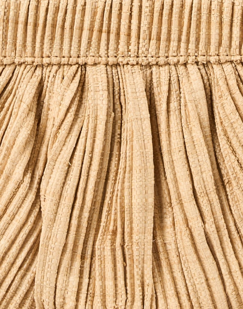 Stylish Rayne Pleated Straw Bow Handheld Clutch Bag