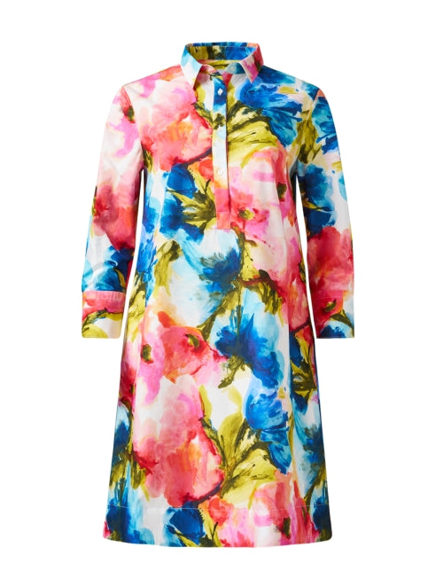Jackie Women's Floral Print Cotton Casual Dress