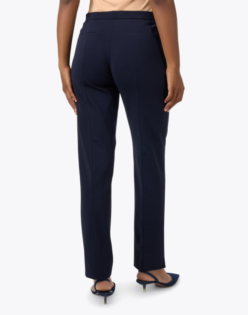 Stylish Charlotte Navy Stretch Pant for Fashionable On - the - Go Women