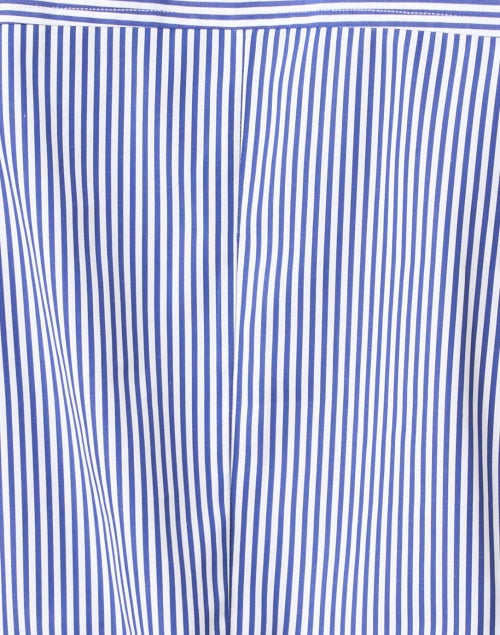 Stylish Sierra Blue Striped Stretch Cotton Button - Down Shirt
