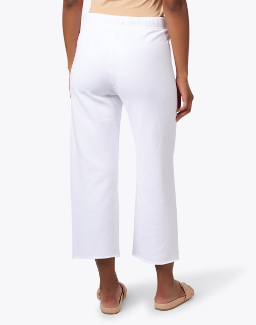 Stylish Catherine White Wide-Leg Pull-On Sweatpants
