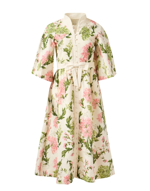 Gorgeous Carmen Ivory Multi - Floral Linen - Cotton Women's Summer Dress