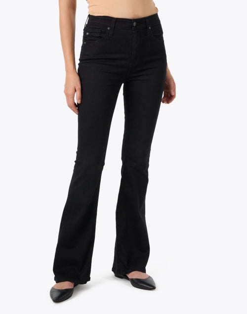 Farrah Stylish Black Bootcut Crop Jeans for Women's Fashion