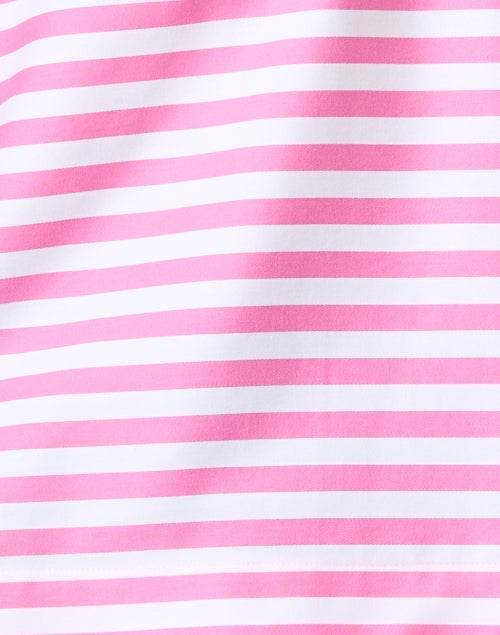 Stylish Pink and White Striped Cotton Henley Top by Aileen