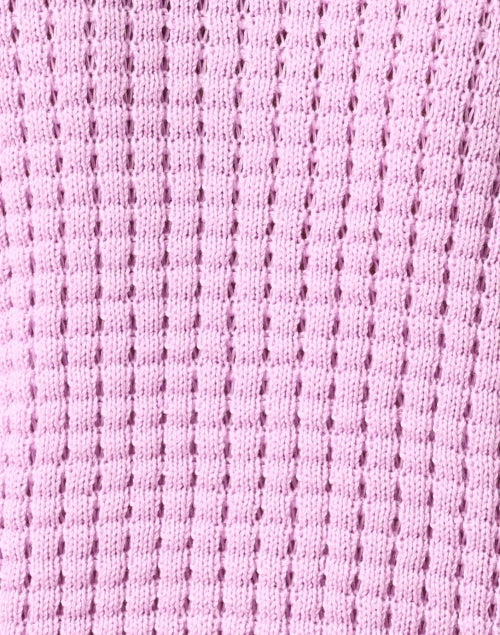 Pink Freesia-Colored Cotton Knit Cardigan for Everyday Wear