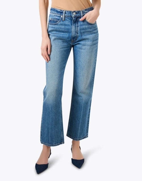 Stylish Rene Blue Denim Kick Flare Jeans