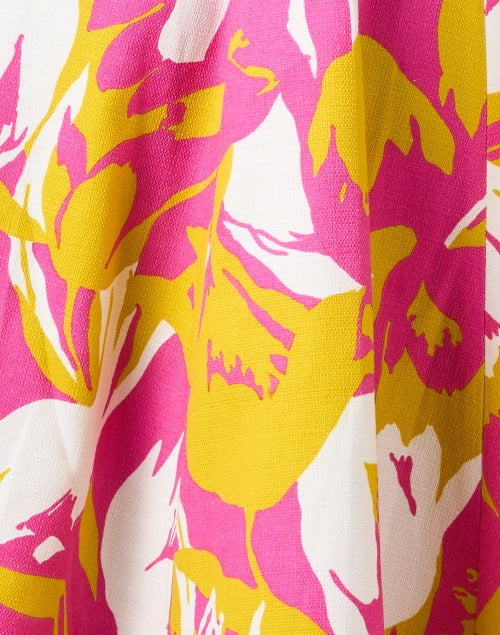 Sara Roka Mamie Stretch Cotton Dress with Vibrant Floral Print